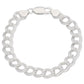 Double Link Chain Charm Bracelet - Anti-Tarnish or Antiqued Sterling Silver