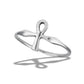 Small High Polish Sterling Silver Ankh Ring