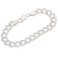 Double Link Chain Charm Bracelet - Anti-Tarnish or Antiqued Sterling Silver