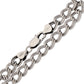 Double Link Chain Charm Bracelet - Anti-Tarnish or Antiqued Sterling Silver