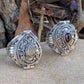 Large Poison Ring in Sterling Silver with Teardrop Gemstone