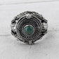 Turquoise Shield Poison Locket Ring - Sterling Silver