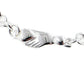 Helping Hands and Caring Hearts Sterling Silver 7.5" Bracelet - Silver Insanity