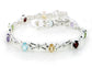 Sterling Silver Blue Topaz, Amethyst, Peridot, Citrine, Garnet Gemstone Bracelet - Silver Insanity