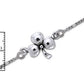 Sterling Silver Lucky Irish Charm Three Leaf Shamrock Clover 9" Figaro Anklet - Silver Insanity