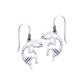 Kokopelli Southwestern Spirit of Music Sterling Silver Hook Earrings - Silver Insanity