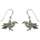 The Black Raven Sterling Silver Dark Birds of Beauty Hook Earrings - Silver Insanity