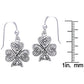 Celtic Knot Irish Shamrock Sterling Silver Earrings - Silver Insanity