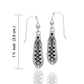 Ghillies Irish Dancing Soft Shoes Sterling Silver Hook Earrings - Silver Insanity