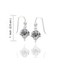 Celtic Spirit of Alba Thistle Sterling Silver Earrings - Silver Insanity