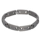 Flat Head Screw Link Titanium Metal Link Bracelet Jewelry, 7.5" Long - Silver Insanity