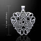 Thread of Life - Large Celtic Knot Sterling Silver Pendant, 18" Chain Necklace - Silver Insanity