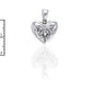 Celtic Knot Celtic Knot Eternal Heart Sterling Silver Pendant 18" Chain Necklace - Silver Insanity