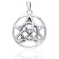 Druids Amulet - Triquetra Knot and Pentacle Sterling Silver Pendant - Silver Insanity