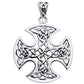 Still Center Celtic Knot Cross Sterling Silver Pendant by Courtney Davis - Silver Insanity