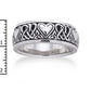 Sterling Silver Celtic Heart Knot Spinner Ring - Silver Insanity