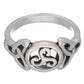 Triple Spiral Celtic Knot Triskele Trinity Sterling Silver Ring - Silver Insanity