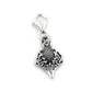 Scottish Spirit of Alba Thistle Celtic Knot Art Sterling Silver Clip-On Charm - Silver Insanity