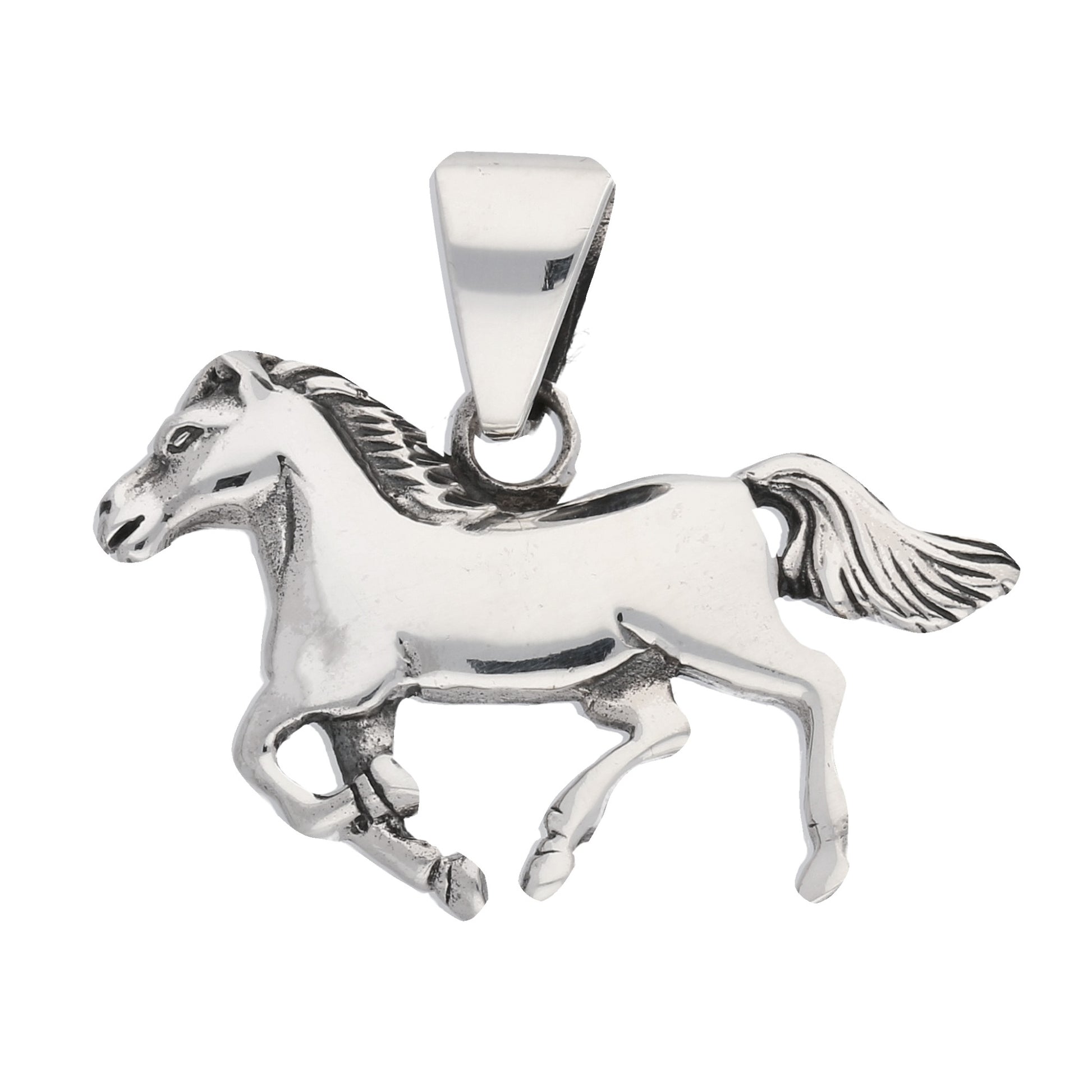 Horses Sterling Silver Running HORSE Pony Charm Pendant - Silver Insanity