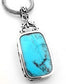 Black Onyx and Turquoise Reversible Sterling Silver Slide Pendant - Silver Insanity